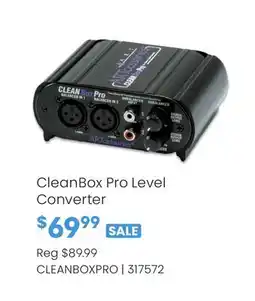 Long & McQuade CleanBox Pro Level Converter offer