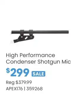 Long & McQuade High Performance Condenser Shotgun Mic offer
