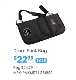 Long & McQuade Drum Stick Bag offer