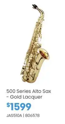 Long & McQuade 500 Series Alto Sax - Gold Lacquer offer