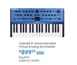 Long & McQuade Cobalt8 8-Voice Extended Virtual Analog Synthesizer offer