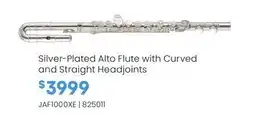 Long & McQuade Silver-Plated Alto Flute with Curved and Straight Headjoints offer