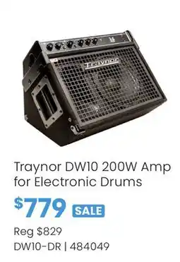 Long & McQuade Traynor DW10 200W Amp for Electronic Drums offer