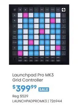 Long & McQuade Launchpad Pro MK3 Grid Controller offer