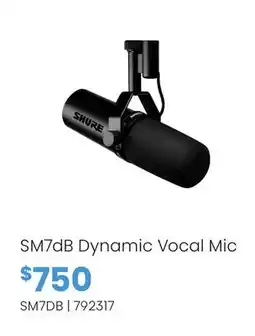 Long & McQuade SM7dB Dynamic Vocal Mic offer