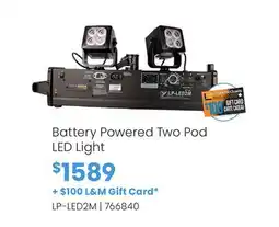 Long & McQuade Battery Powered Two Pod LED Light offer