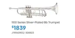 Long & McQuade 1100 Series Silver-Plated Bb Trumpet offer