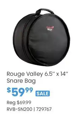 Long & McQuade Rouge Valley 6.5 x 14 Snare Bag offer