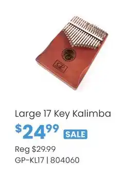 Long & McQuade Large 17 Key Kalimba offer
