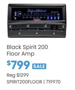 Long & McQuade Black Spirit 200 Floor Amp offer