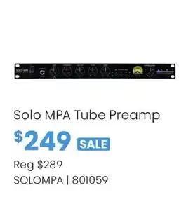Long & McQuade Solo MPA Tube Preamp offer