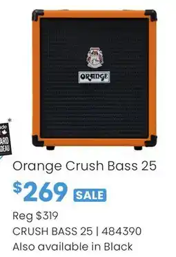 Long & McQuade ORANGE CRUSH BASS 25 offer