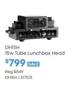 Long & McQuade DH15H 15w Tube Lunchbox Head offer