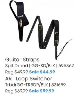 Long & McQuade Guitar Straps offer