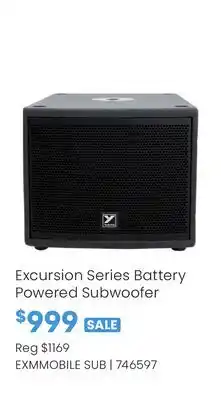 Long & McQuade Excursion Series Battery Powered Subwoofer offer