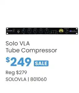 Long & McQuade Solo VLA Tube Compressor offer