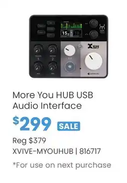 Long & McQuade More You HUB USB Audio Interface offer