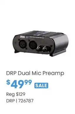 Long & McQuade DRP Dual Mic Preamp offer