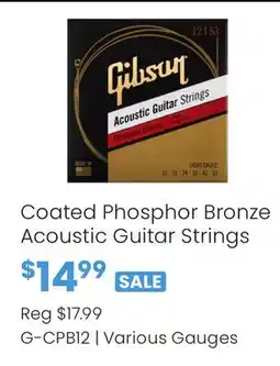 Long & McQuade Coated Phosphor Bronze Acoustic Guitar Strings offer
