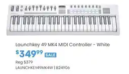 Long & McQuade LAUNCHKEY 49 MK4 MIDI CONTROLLER - WHITE offer