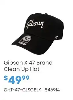 Long & McQuade Gibson X 47 Brand Clean Up Hat offer