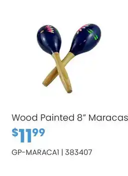 Long & McQuade Wood Painted 8 Maracas offer