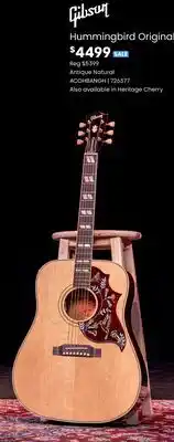 Long & McQuade Gibson Hummingbird Original offer