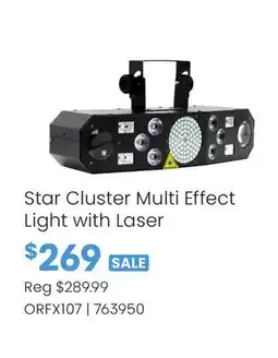 Long & McQuade Star Cluster Multi Effect Light with Laser offer