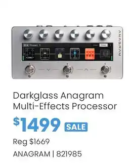 Long & McQuade Darkglass Anagram Multi-Effects Processor offer