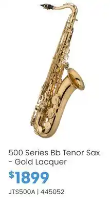 Long & McQuade 500 Series Bb Tenor Sax - Gold Lacquer offer