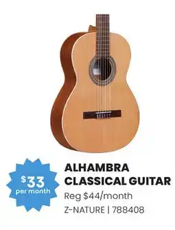 Long & McQuade ALHAMBRA CLASSICAL GUITAR offer