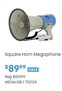 Long & McQuade Square Horn Megaphone offer