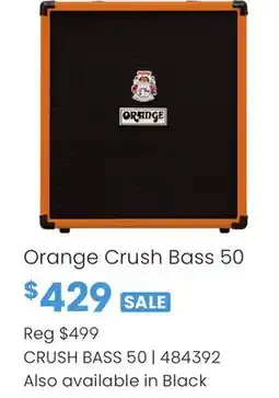 Long & McQuade Orange Crush Bass 50 offer