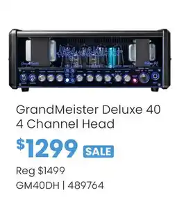 Long & McQuade GrandMeister Deluxe 40 4 Channel Head offer