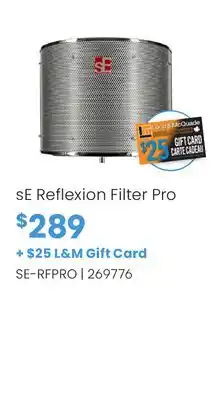 Long & McQuade sE Reflexion Filter Pro offer