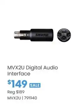 Long & McQuade MVX2U Digital Audio Interface offer