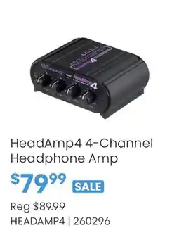 Long & McQuade HeadAmp4 4-Channel Headphone Amp offer