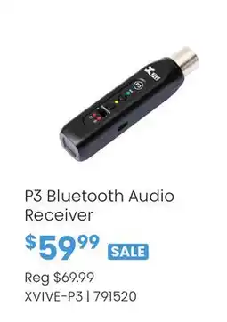 Long & McQuade P3 Bluetooth Audio Receiver offer