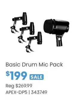 Long & McQuade Basic Drum Mic Pack offer