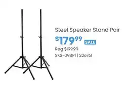 Long & McQuade Steel Speaker Stand Pair offer