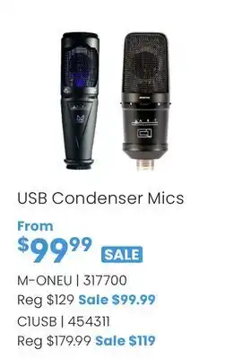 Long & McQuade USB Condenser Mics offer