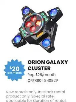 Long & McQuade ORION GALAXY CLUSTER offer