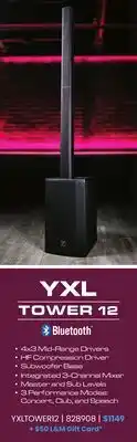 Long & McQuade YXL TOWER 12 offer