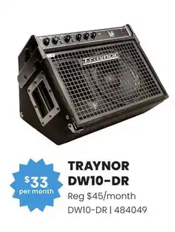 Long & McQuade TRAYNOR DW10-DR offer