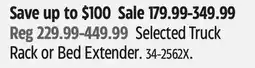 Canadian Tire Selected Truck Rack or Bed Extender offer