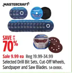Canadian Tire Selected Drill Bit Sets, Cut-Off Wheels, Sandpaper and Saw Blades offer