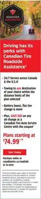 Canadian Tire Roadside offer
