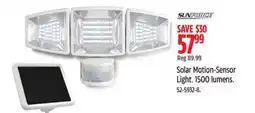 Canadian Tire Solar Motion-Sensor Light offer