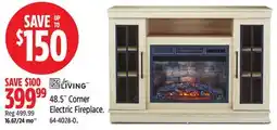 Canadian Tire 48.5 Corner Electric Fireplace offer