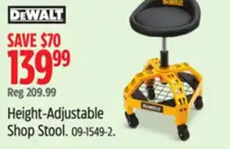Canadian Tire Height-Adjustable Shop Stool offer